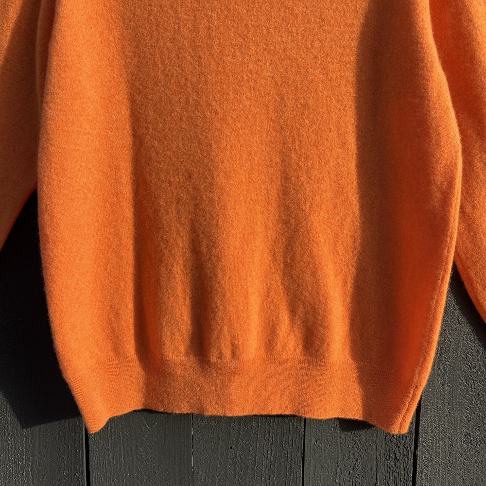 NAADAM Cashmere Crewneck Sweater XL Minimalist Heritage Long Sl Capsule Pumpkin - Picture 6 of 9